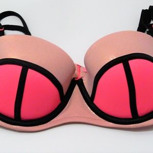 Victoria's Secret Flirt Bandeau PINK Bikini Top